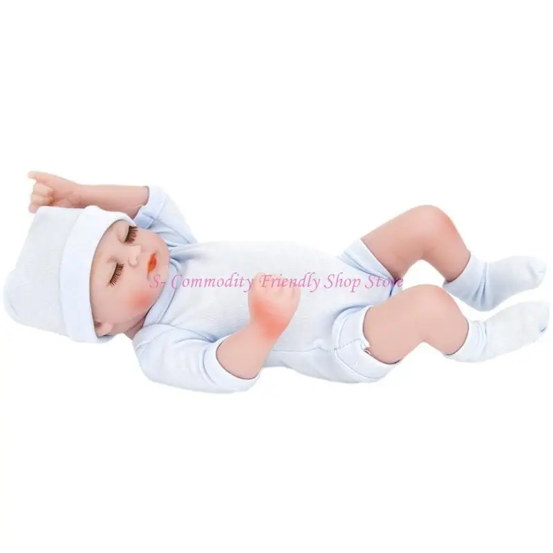 

85AE Realistic Baby Doll with Moving Arm & Leg Silicone Body Girl Doll Christmas Gift