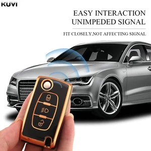 TPU Car Flip Key Case für Peugeot, Modebag für Peugeot 107, 207, 307, 308, 407, 607, 3008, 5008, Citroen Xsara, Picasso C5, C6, C8, Accessoires 12 Hauptverkaufauto Peugeot 5008 - №8