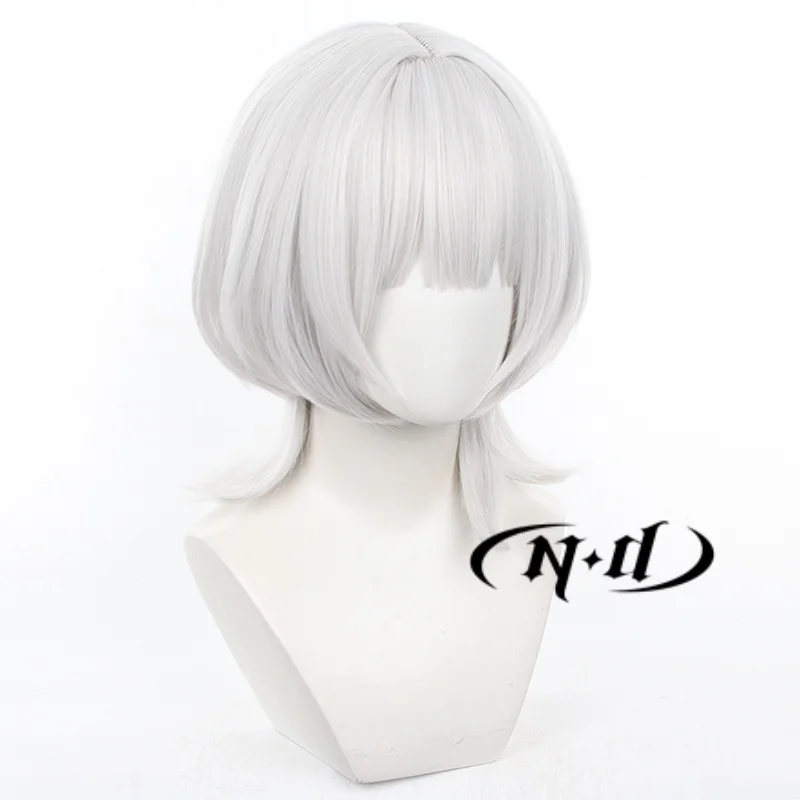 شعر مستعار تأثيري الثاني ، حلم بانج أنيمي! شعر اصطناعي قصير مع الانفجارات ، إنه ميجو ، رانا كانامي ، فضي ، أبيض ، قصير ، لطيف ، محاكاة فروة الرأس