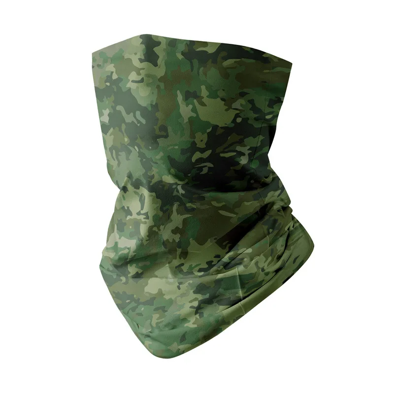 Yaz nefes soğutma buz ipek Bandana yürüyüş bisiklet tüp eşarp 3D dikişsiz spor boyun isıtıcı yarım yüz maskesi erkekler kadınlar