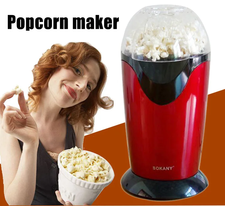 New Design And Cotton Candy Make Machine 1200W Electric Popcorn Maker