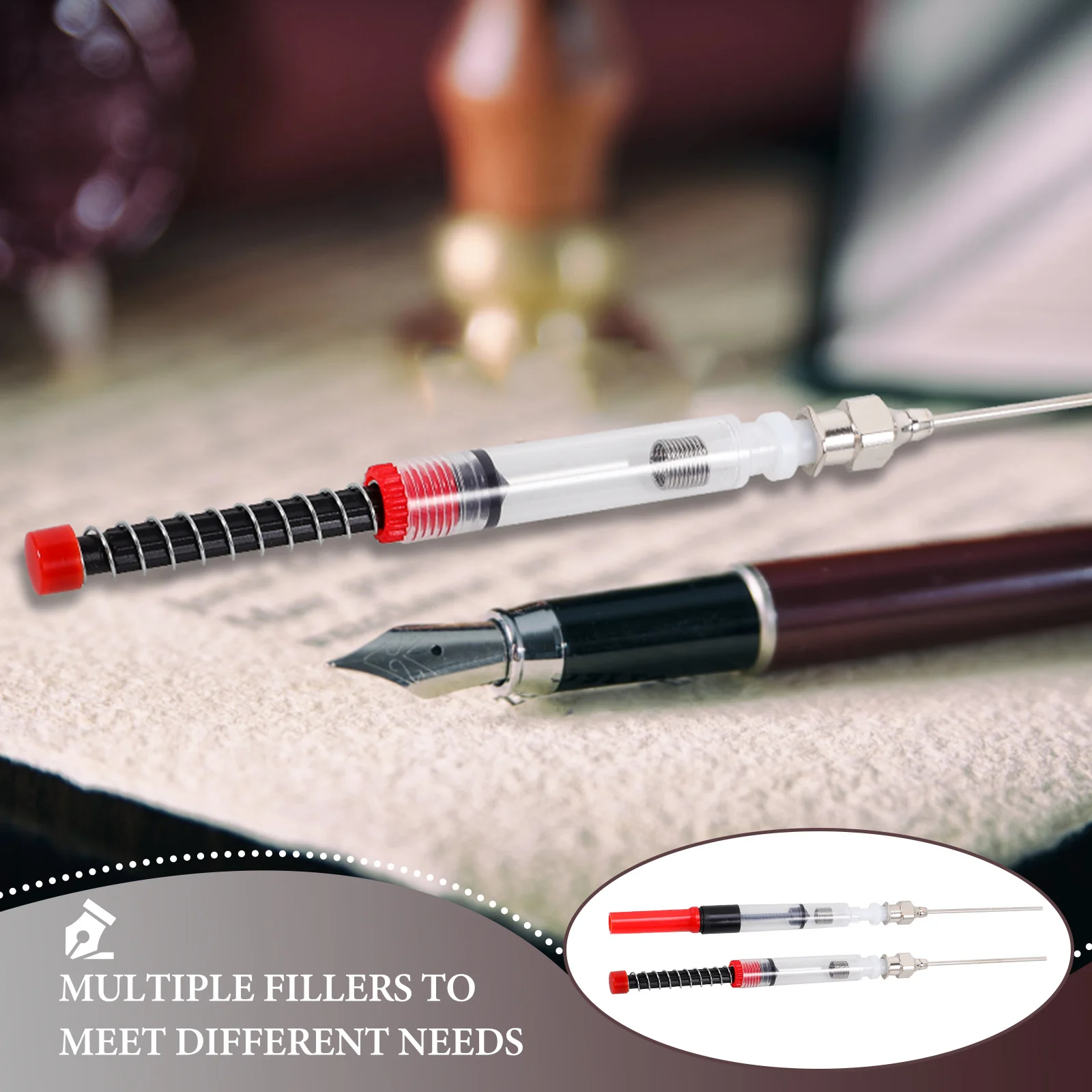 

6 шт., стальной поглотитель, многоразовый преобразователь для инструмента для наполнения перьевой ручки, аксессуары для авторучки, заправка чернил, трубка, ручка, конвертер чернил