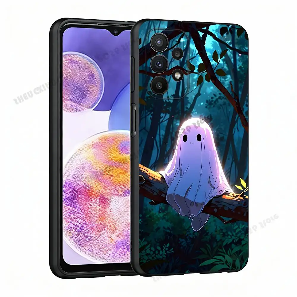 

Cut Ghost Art Phone Case For Samsung A21 31 51 53 71 20 22 30 32 42 50 01 02 10 11 4G 5G Cover