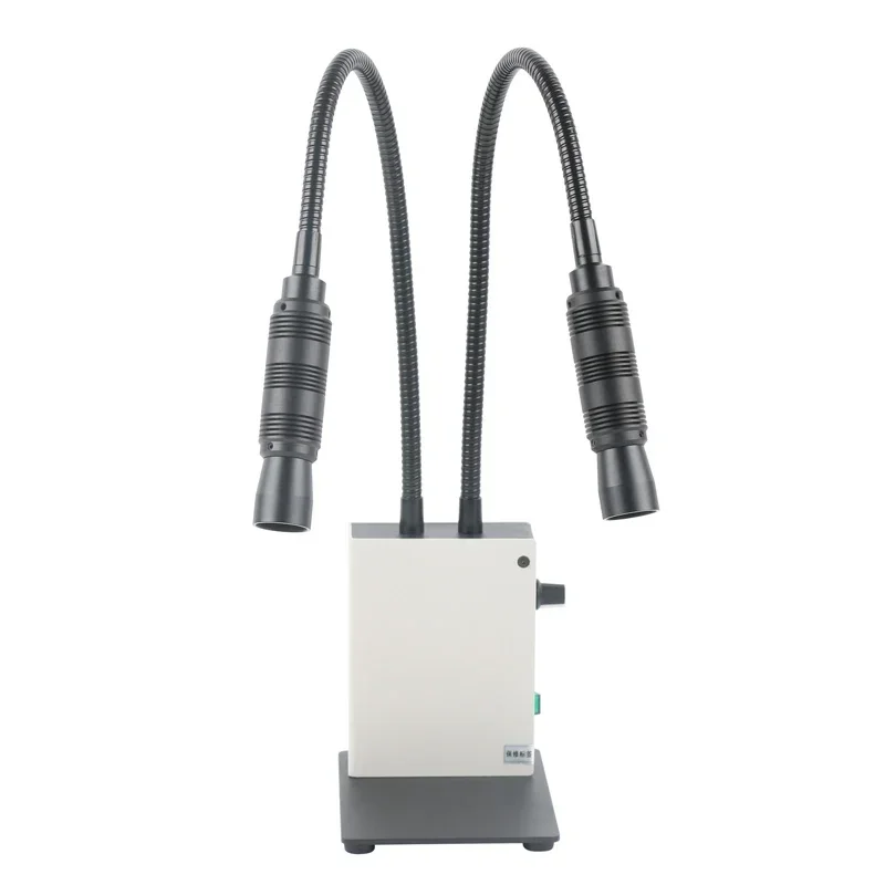 Imagem -04 - Cabeça Dupla Spot Light Led Duplo Gooseneck Ajustável Fonte de Lâmpada para Microscópio Estéreo Câmera Iluminador 20w 6000k