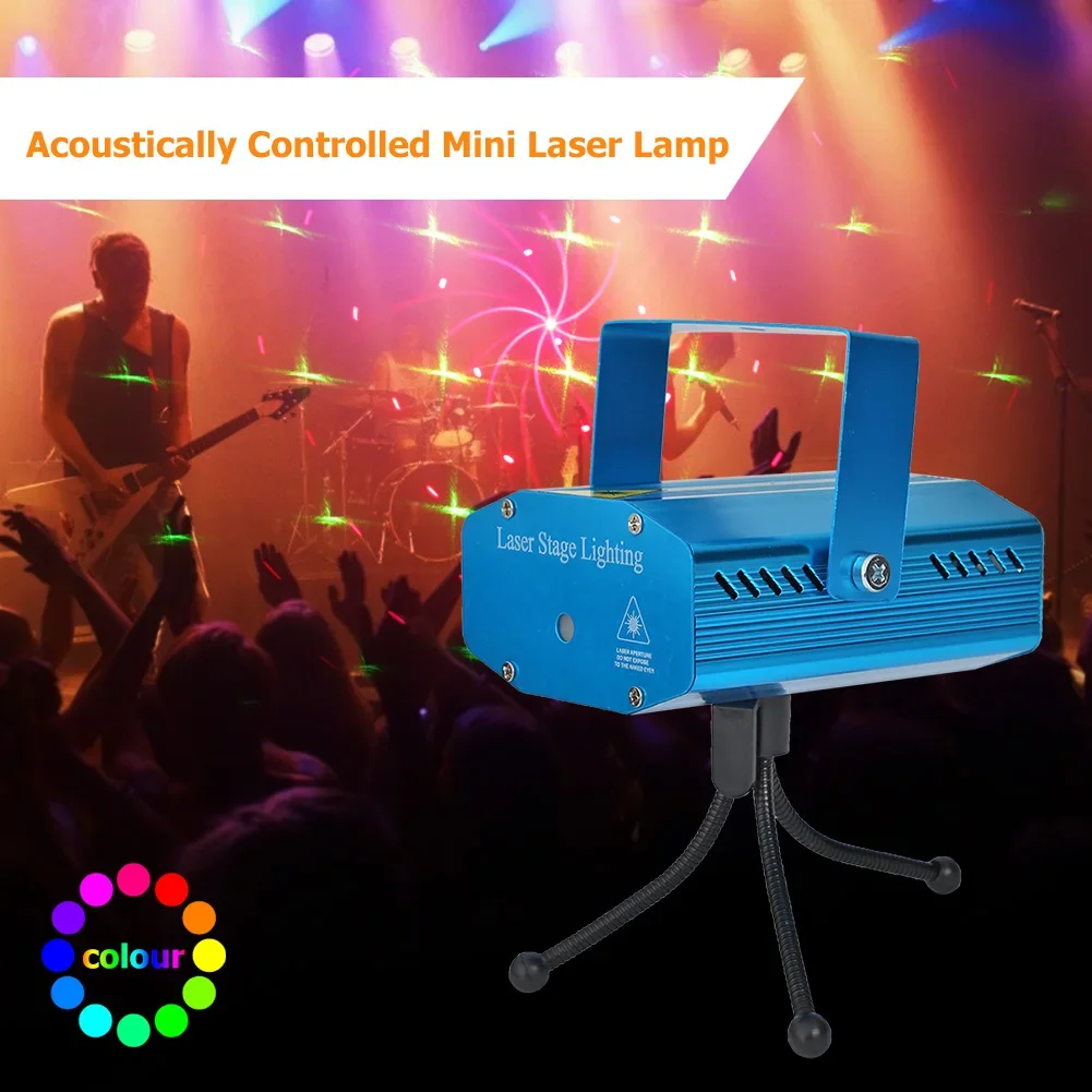 Starry Sky RGB Laser LED Projector Sound Control DJ Disco Stage Lighting - Ideal for KTV Bars Dance Party Club Lights