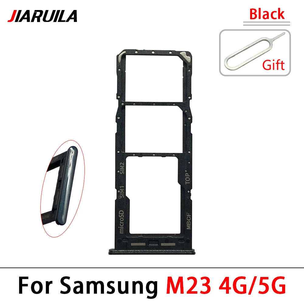 Sim Card Tray For Samsung M54 M22 M21 M23 M52 M53 M62 4G 5G Dual Micro SIM Card Slot Tray Holder SD Card Reader Parts