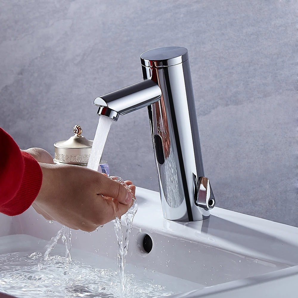 BAKALA NEW Hot & Cold Mixer Automatic Sensor Tap Hand Touch Free Sensor Tap Faucet & Sink Tap Banheiro F-2029