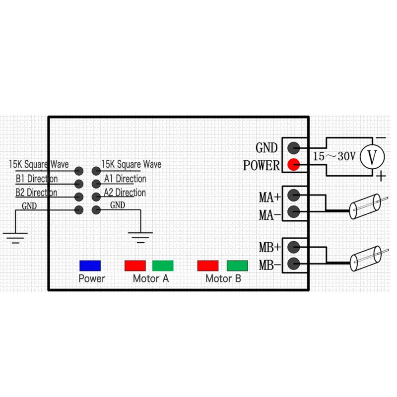 Imagem -05 - Placa do Módulo de Acionamento do Motor dc de Canal Duplo H-bridge Isolamento Optoacoplador Alta Potência Plc dc 12v24v 60a