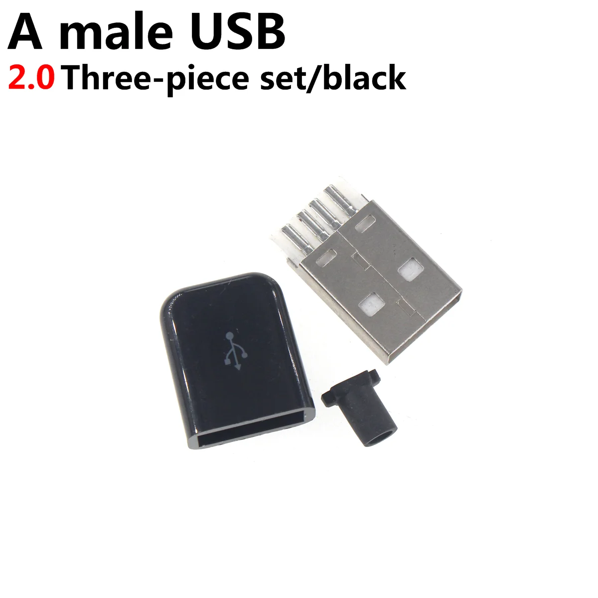 50PCS USB 2.0 3.0 Male A Type USB PCB Connector Plug 180 degree SMT SMD Male USB Connectors