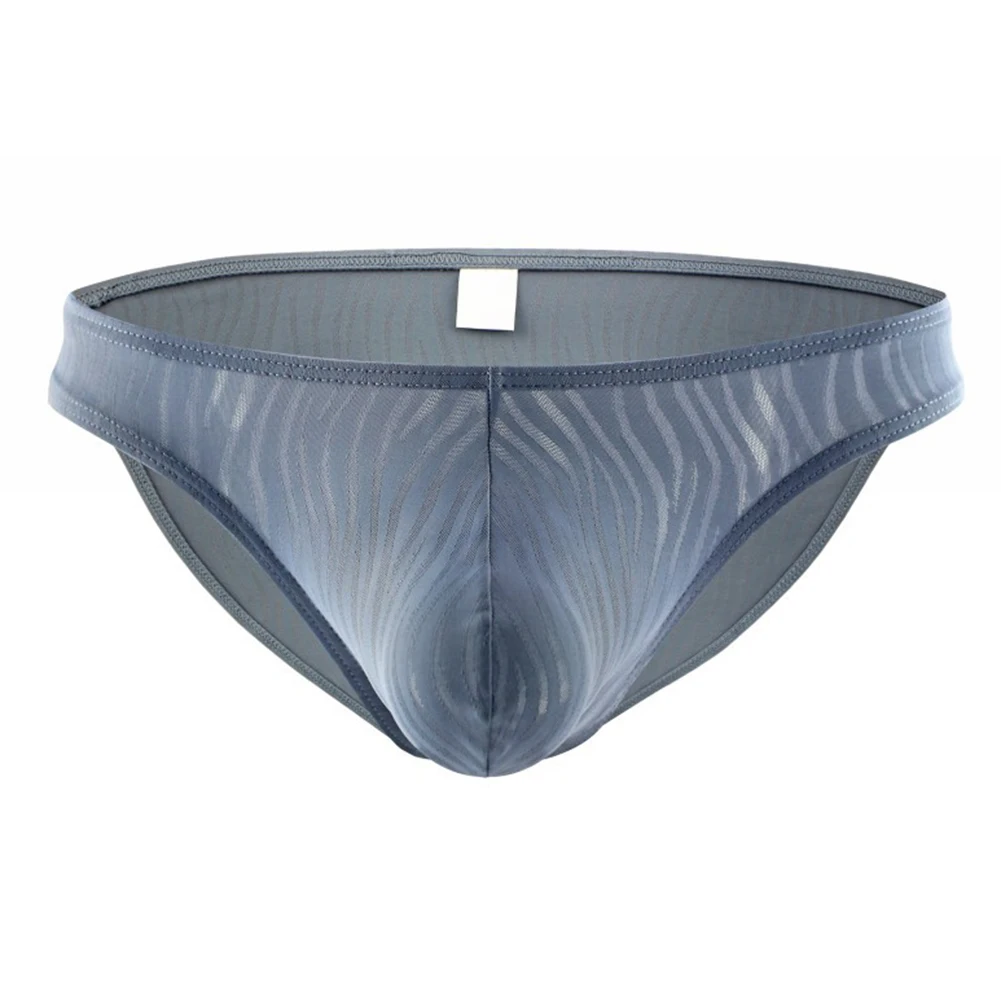 Men Solid Color Thin Lingeries Sexy Hot Quick Dry Breathable Brazilian Underwear Underpants Men's Triangular Panties Soft Briefs