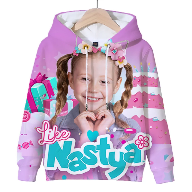 

Kawaii Like Nastya Printed Hoodies Kids Clothes Long Sleeve Pullover Children Autumn Hoodie Cute Girls Sweatshirt Tops Sudadera