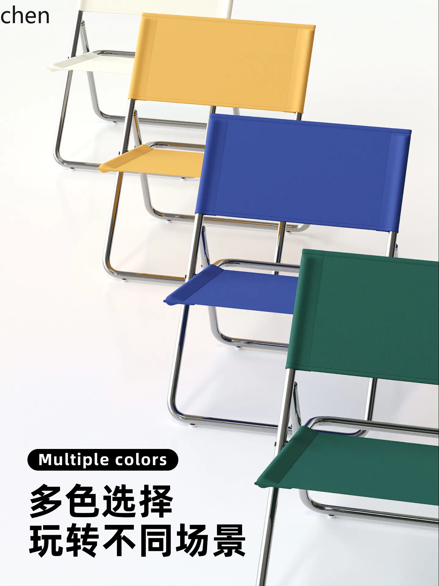 ZML Folding Reclining Chair scandinavian Lounge Chair Stainless Steel Balcony Outdoor Fishing Camping Lunch Break Stool