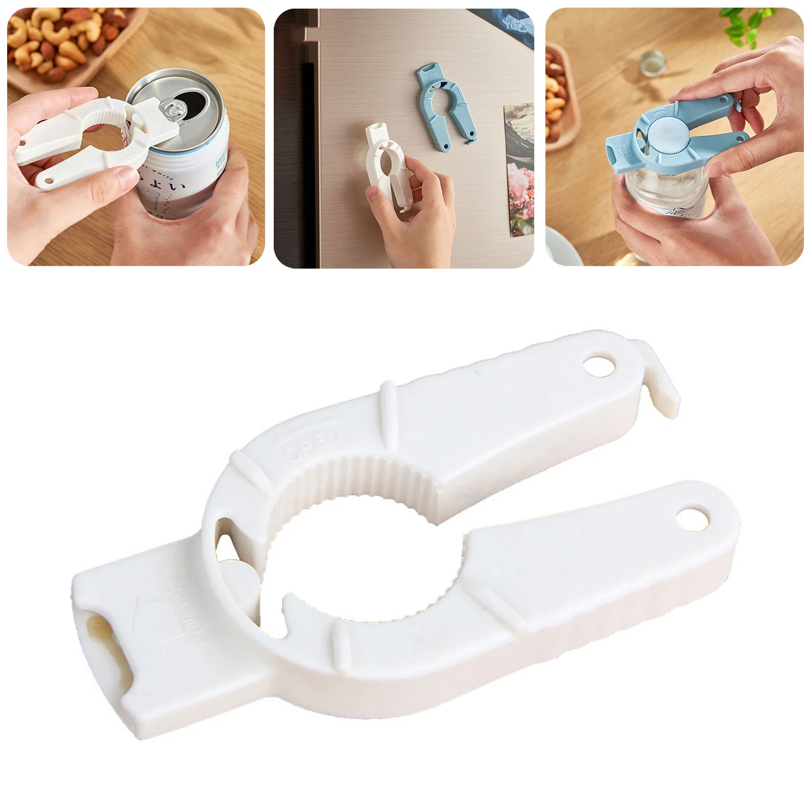 

Creative Plastic Multi-Function Bottle/Can Opener Lady Portable Three-In-One Can Opener Outdoor Home Kitchen Party Bar Beer Tool