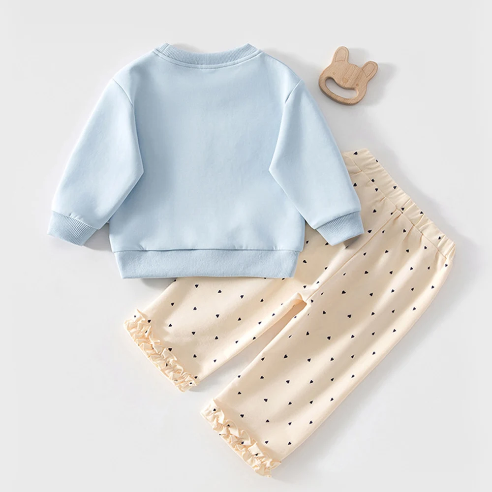Baby Clothing Sets Cotton Spring Autumn Long Sleeve Tops Pants 2 Pieces Princess Infant Girl Clothes Baby Outfits