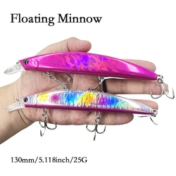 Floating Minnow Fishing Lure130mm 25g Professional Quality Fishing Lures Hard Bait Quality Wobblers Mnnow Artificial Bait