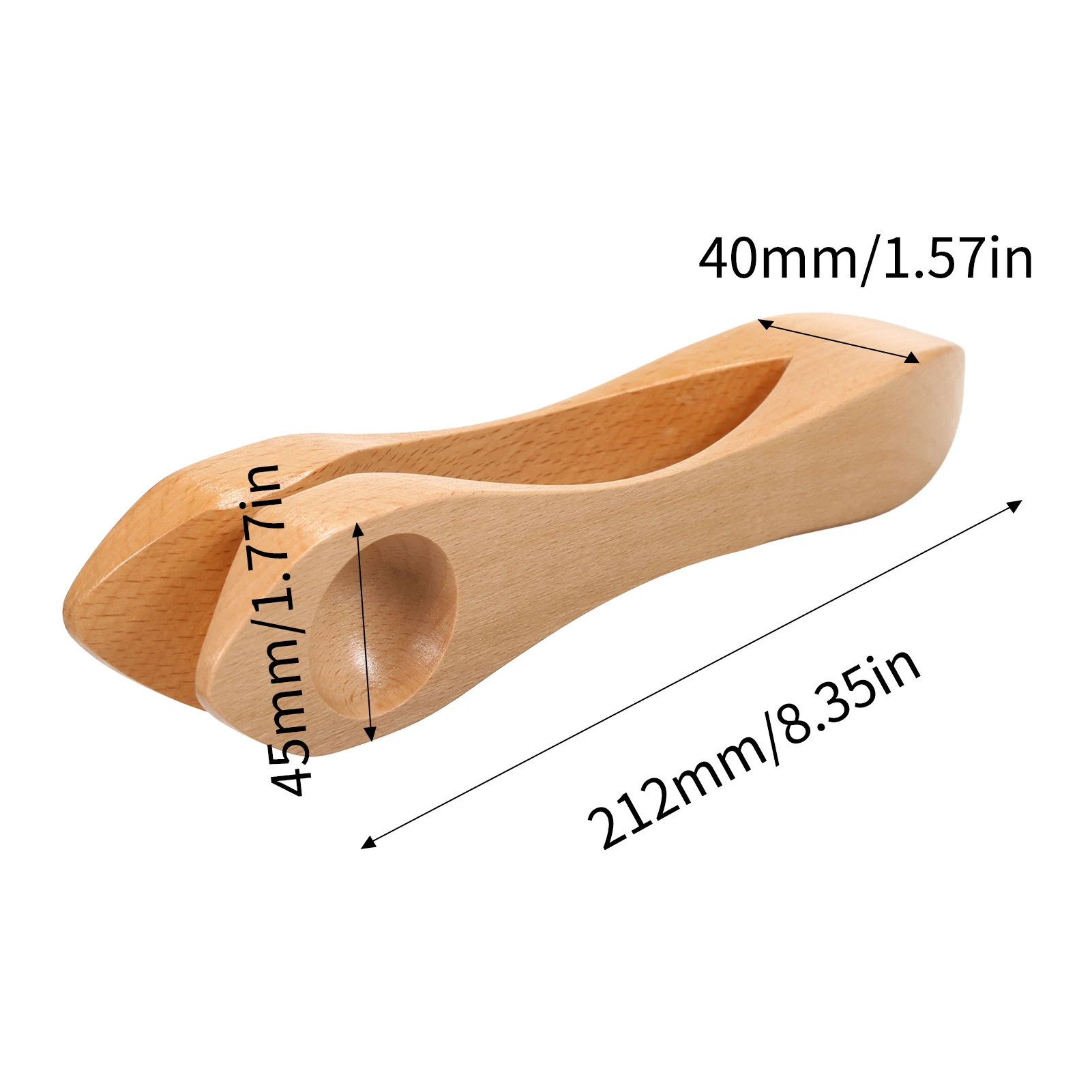 Wooden Musical Spoon Folk Percussion Instrument Natural Wood Folk Sound Traditional Percussion Spoons Great Gift for Children