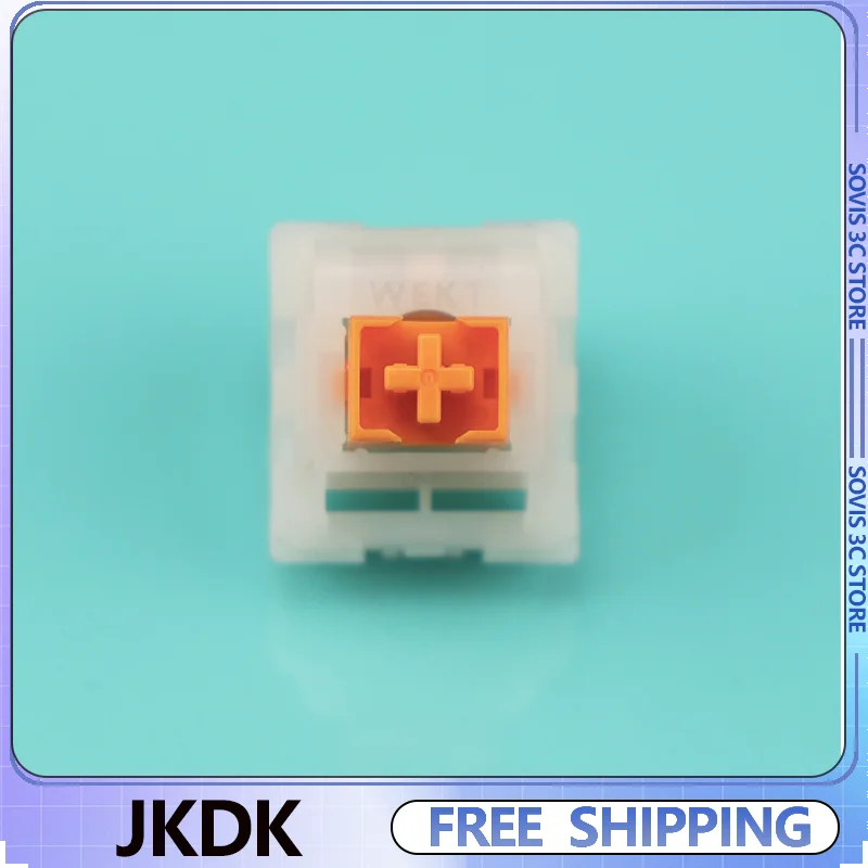 

Серебристый переключатель Milky Orange для клавиатуры, 31 г, для киберспортивных игр, настраиваемый линейный переключатель, аксессуары для клавиатурных осей