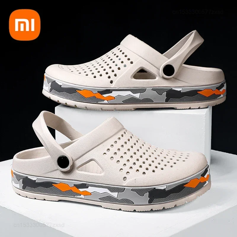 

Xiaomi Men's Slipper Summer New Outdoor Lightweight Comfortable Men Sandals EVA Soft Sole Slides Walking Beach Shoes Flip Flops