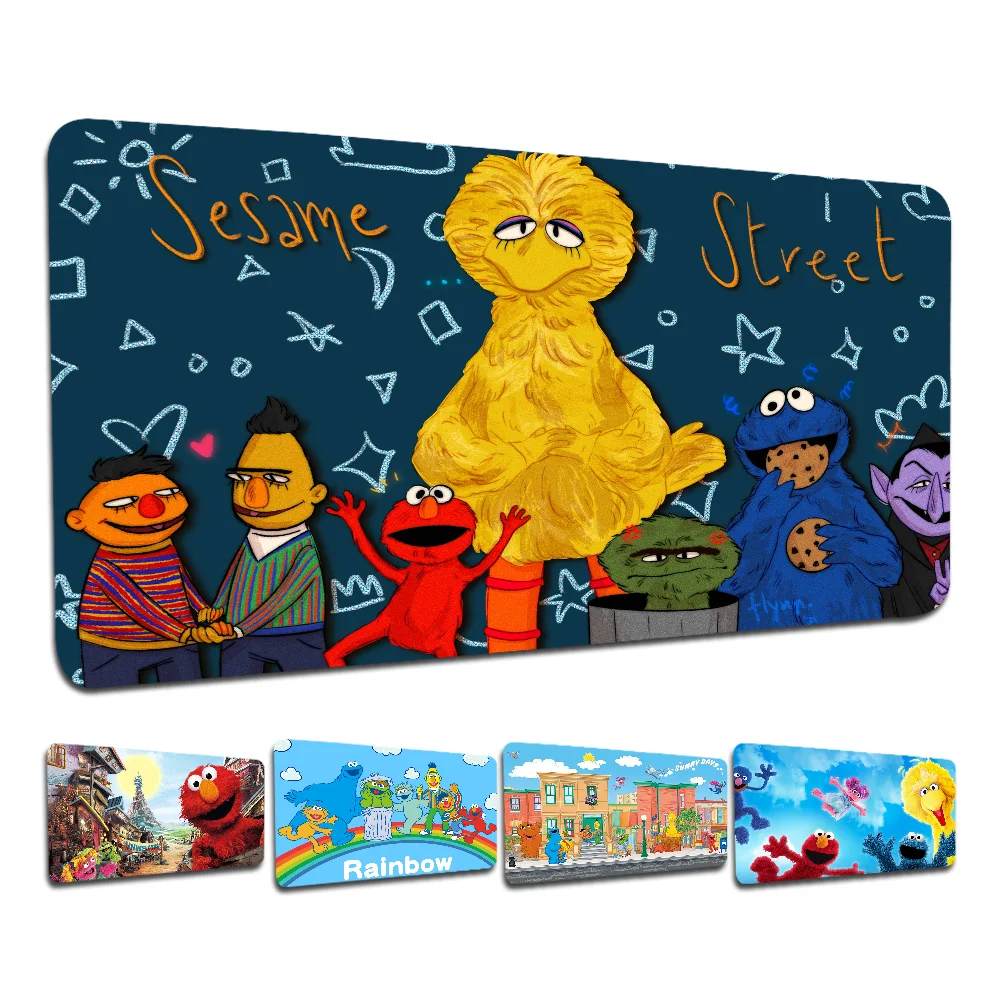 Cute Cookies Sesame Street INS Tide Large Gaming Laptop Computer Desk Mat Mouse Pad Mousepad Gamer For Teen Girls Bedroom