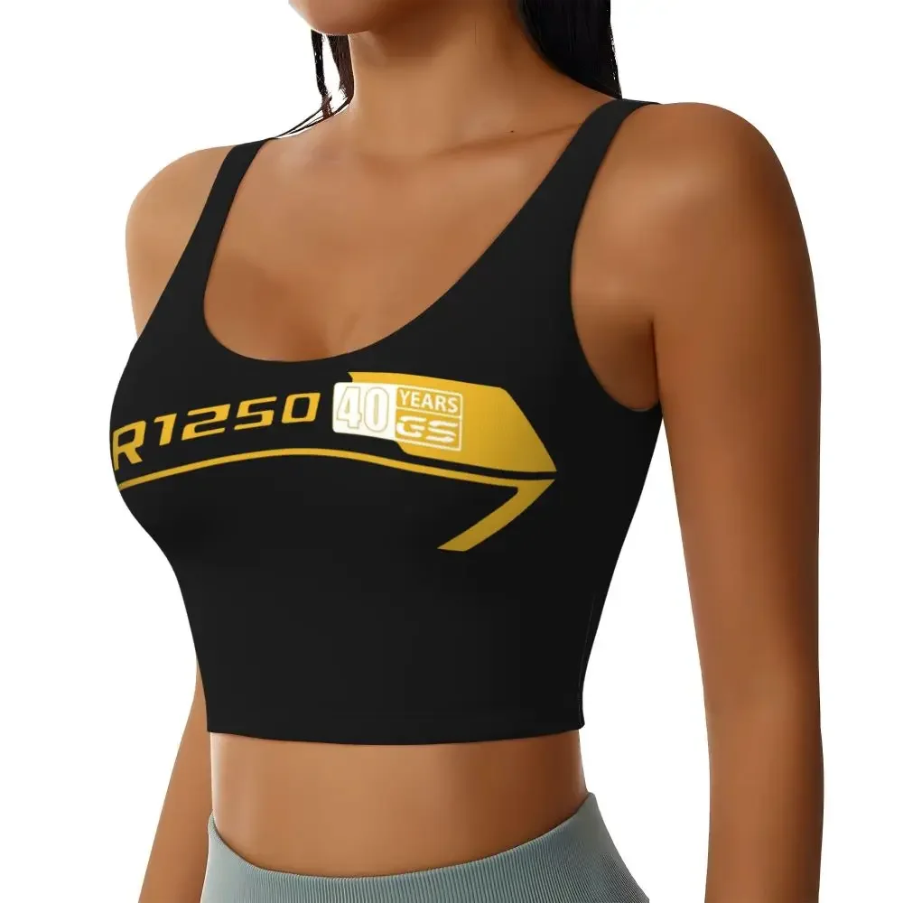

Custom High Impact Make A Life Ride GS Motorcycle Adventure Sports Bra Women's World Map Gym Workout Yoga Crop Top