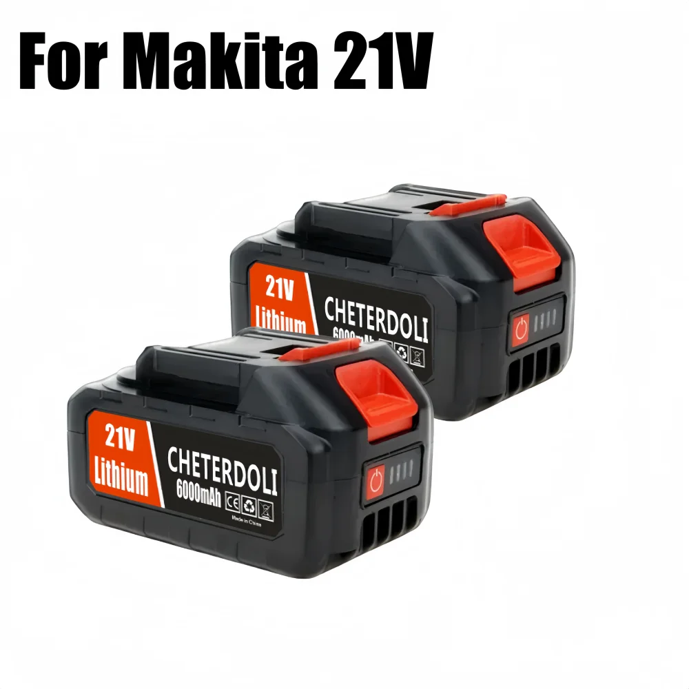 

New Upgraded 18V 21V 6000mAh for Makita Rechargeable Power Tools Battery BL1860 BL1850 BL1840 BL1830 Replacement Lithium Battery