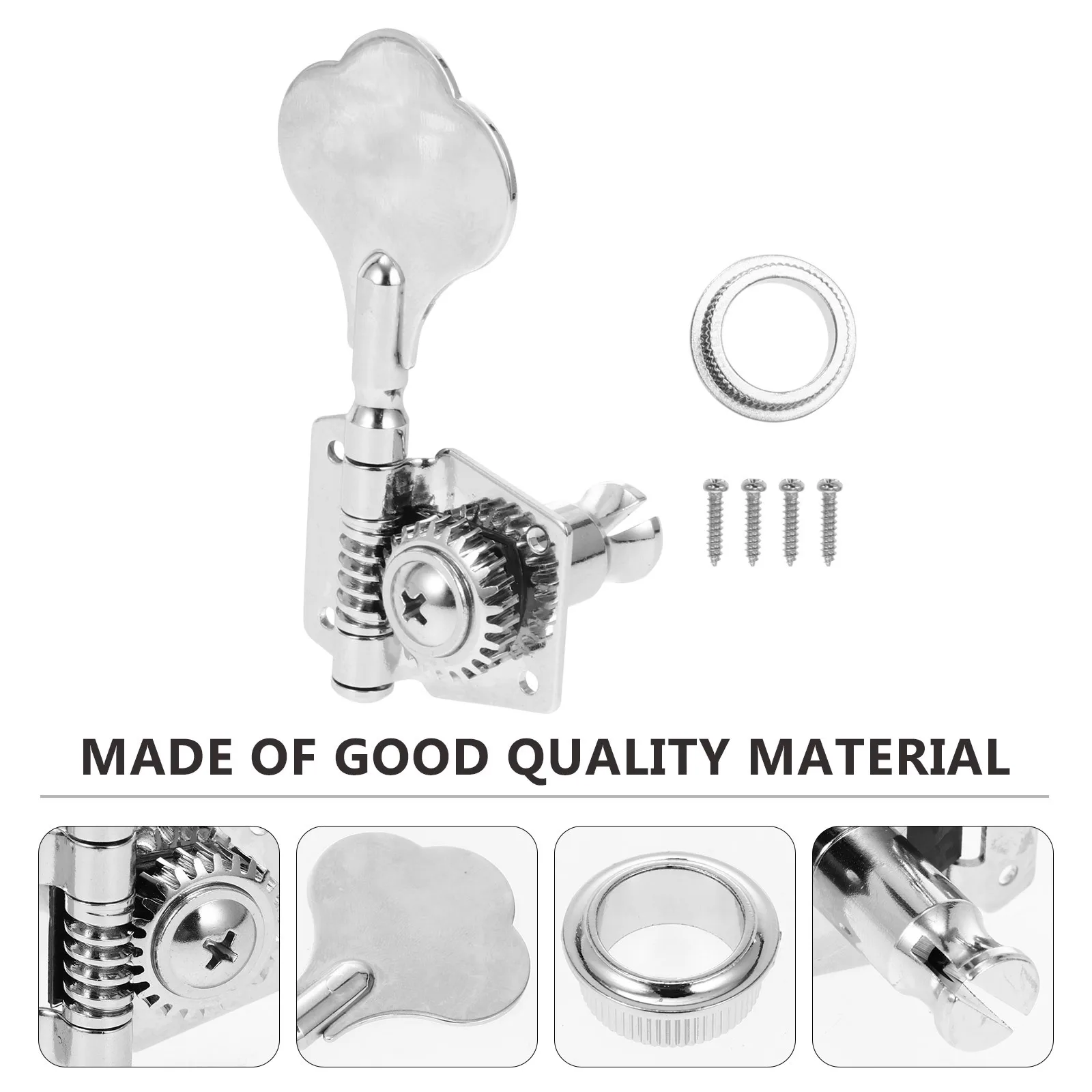 

1Set Durable Bass String Tuning Pegs High-End Metal Replacement Electric Bass Guitar Machine Heads Guitar Parts
