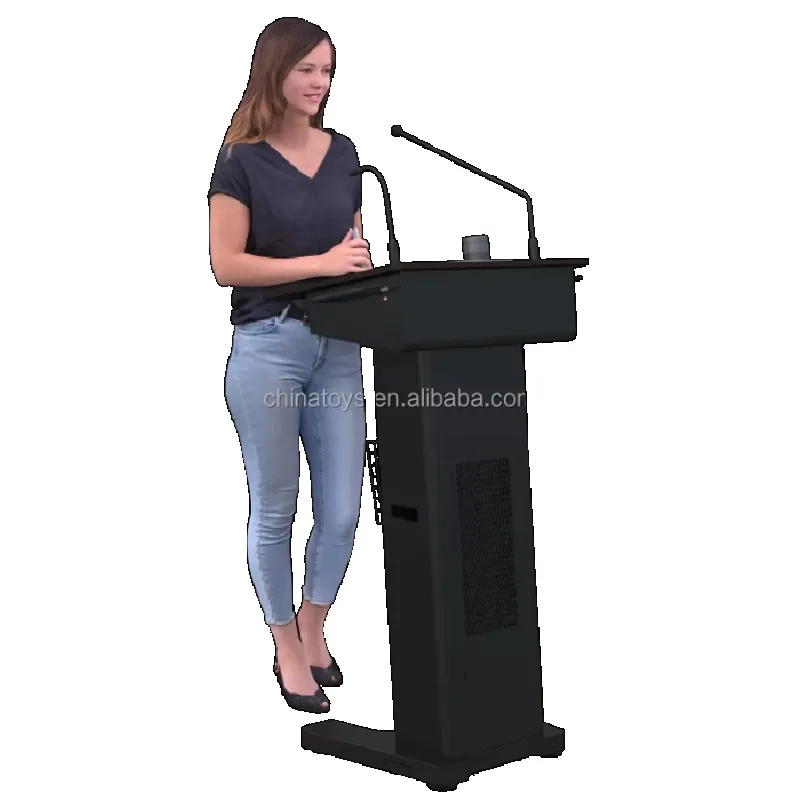 فوكس St600 مكبر صوت قابل للفصل منبر نحيف مع مضخم مدمج أدوات مدرسية قابلة للطي منصة ذكية رقمية