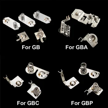 1 セットゲームボーイアドバンスカラーバッテリー端子スプリング接点交換 GB DMG GBA GBC GBP コンソールハウジング & メインボード