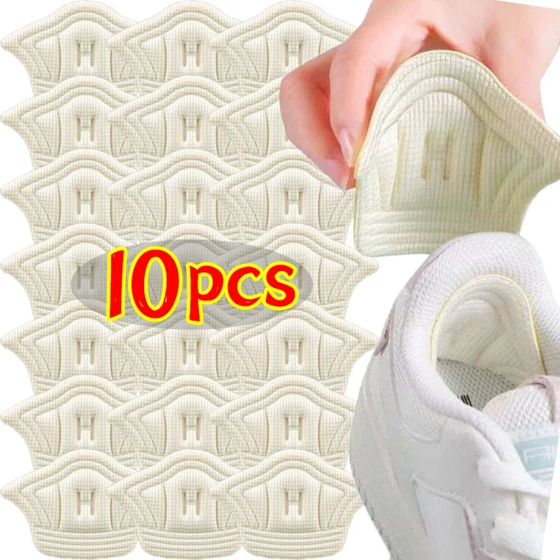 10pcs Adjustable Size Insoles Patch Heel Pads Women Antiwear Back Stickers Pain Relief Inserts Feet Care Protectors Shoe Cushion