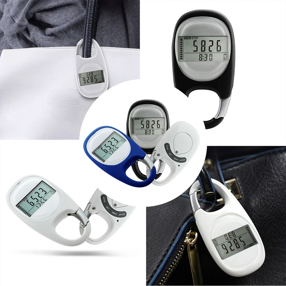 Pedometer Sports Accessories Activity Record for Steps Supplies Adults Devices Gadget Running with Key Chain