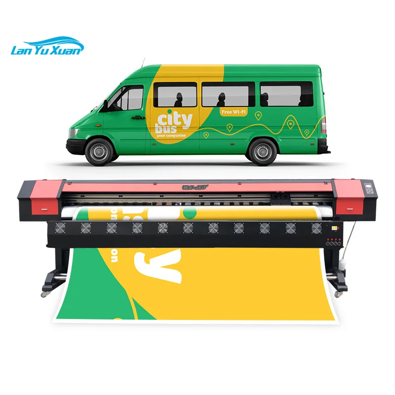 Printer Eco Solvent I3200 DX5 XP600 Inkjet Printer 1.6m 1.8m 3.2m Plotter Large Format Poster Canvas Vinyl Wrap