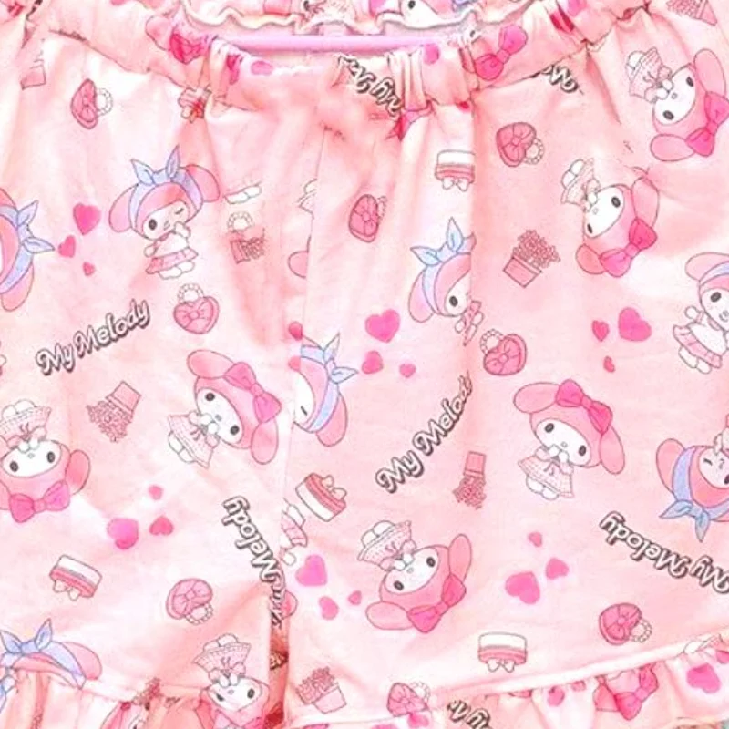 سانريوس لطيف السراويل مرحبا كيتي الكرتون السراويل فتاة فضفاضة أزياء عارضة مريحة للتنفس رقيقة نمط الاتجاه الراقية الهدايا #3