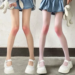 Bas de fard à joues en velours pour femmes, collants Kawaii Lolita, chaussettes longues pour femmes, vêtements pour filles japonaises JK, bas mignons, document nickel é de joue