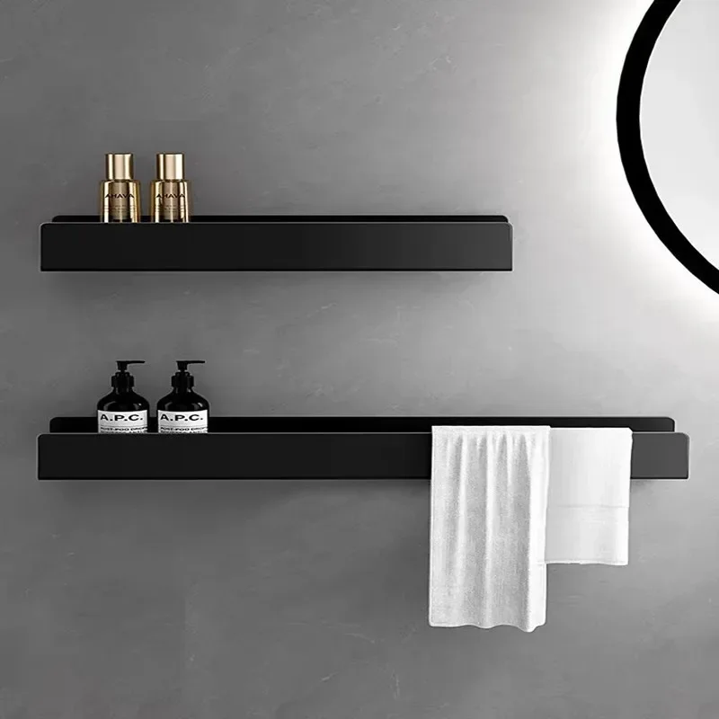 

Bathroom wall hanging rack towel integrated mirror front toilet bathroom shower room storage