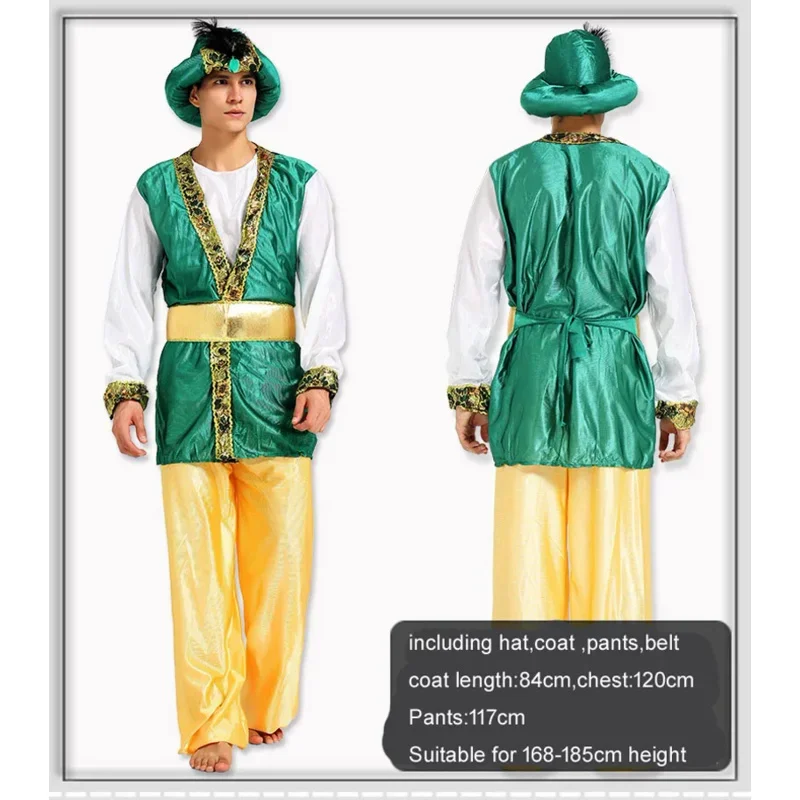 Rolle Spielen Erwachsene Männer Arabischen König Dubai Prinz Cosplay Robe Karneval Maskerade Party frauen Sexy halloween prinzessin kostüme