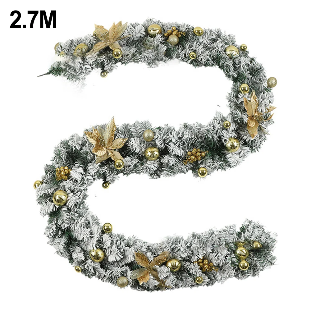 

Pre-Lit Decorations Gold And White Decor Holiday Celebrations 1.8m Beautiful Gold And White Garland For Mantelpiece