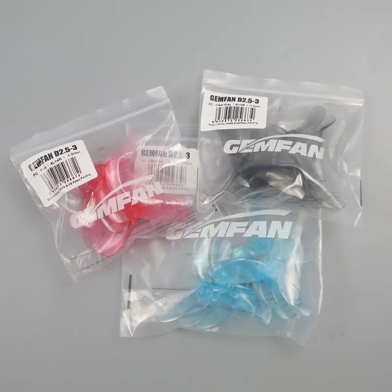 4/8pairs GEMFAN D2.5 Prop 2.5in 3-Blade PC Propeller CW CCW 1.5mm Hole For FPV Drone 1404 Motor SpeedyBee BEE25 DJI O4 Air Unit