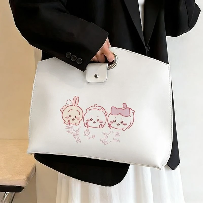 Cartoon Kawaii Laptop Bag Briefcase Handheld Waterproof Anti-scratch Wear-resistant Safe Materials Fashion Good Looks Chiikawa