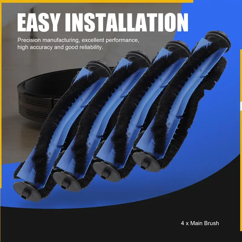 

A92P Brush Filters Side Brushes Accessories Compatible For Eufy Robovac Replacement Kit 11S, Includes 4 Rolling Brush.