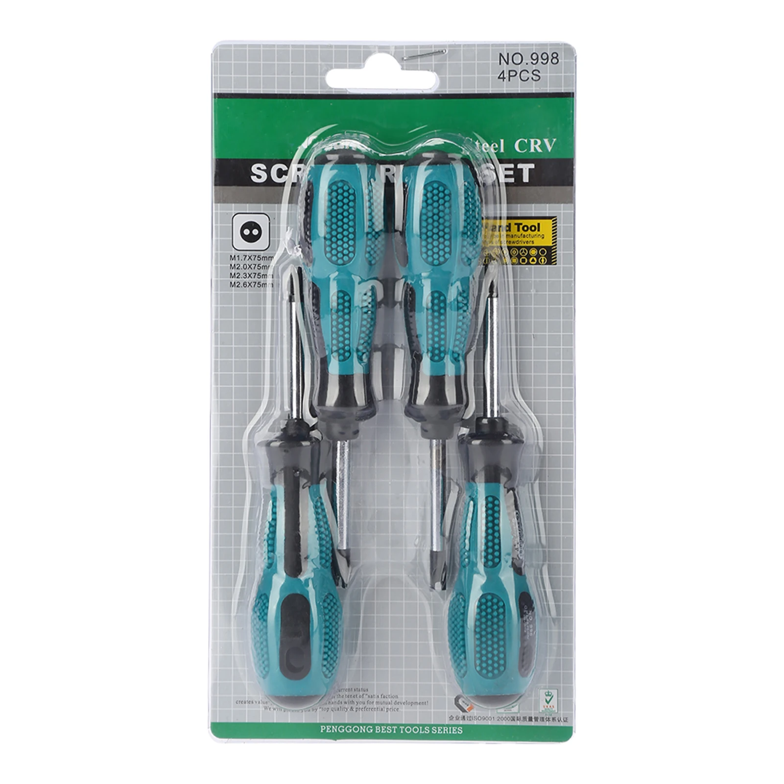 CRV Multi-functional Manual Screwdriver Set with U-shaped Fork Magnetic Screwdriver and U-shaped Screwdriver