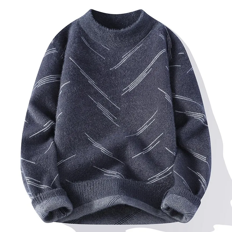 2023 New Fashion Brand Sweater For Mens Pullover O-Neck Slim Fit Jumpers Knitwear Warm Winter Korean Style Casual Mens Clothes