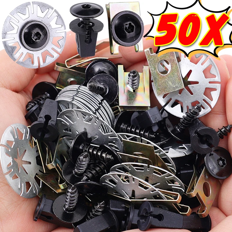 Snap Fastener Set - 50pcs Car Engine Guard Panel Mudguard