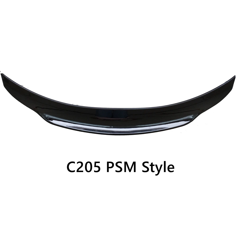 For Mercedes W205 C-class 2015-2020 W205 C205 4-Door C63/AMG/PSM Style ABS Car Tail Wing Decoration Rear Trunk Spoiler