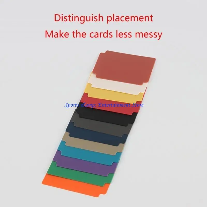 G7NF Trading Card Divider Multicolor Card Page Divider Frosted Card Separator with Tab Plastic Divider Cards for Games Sports