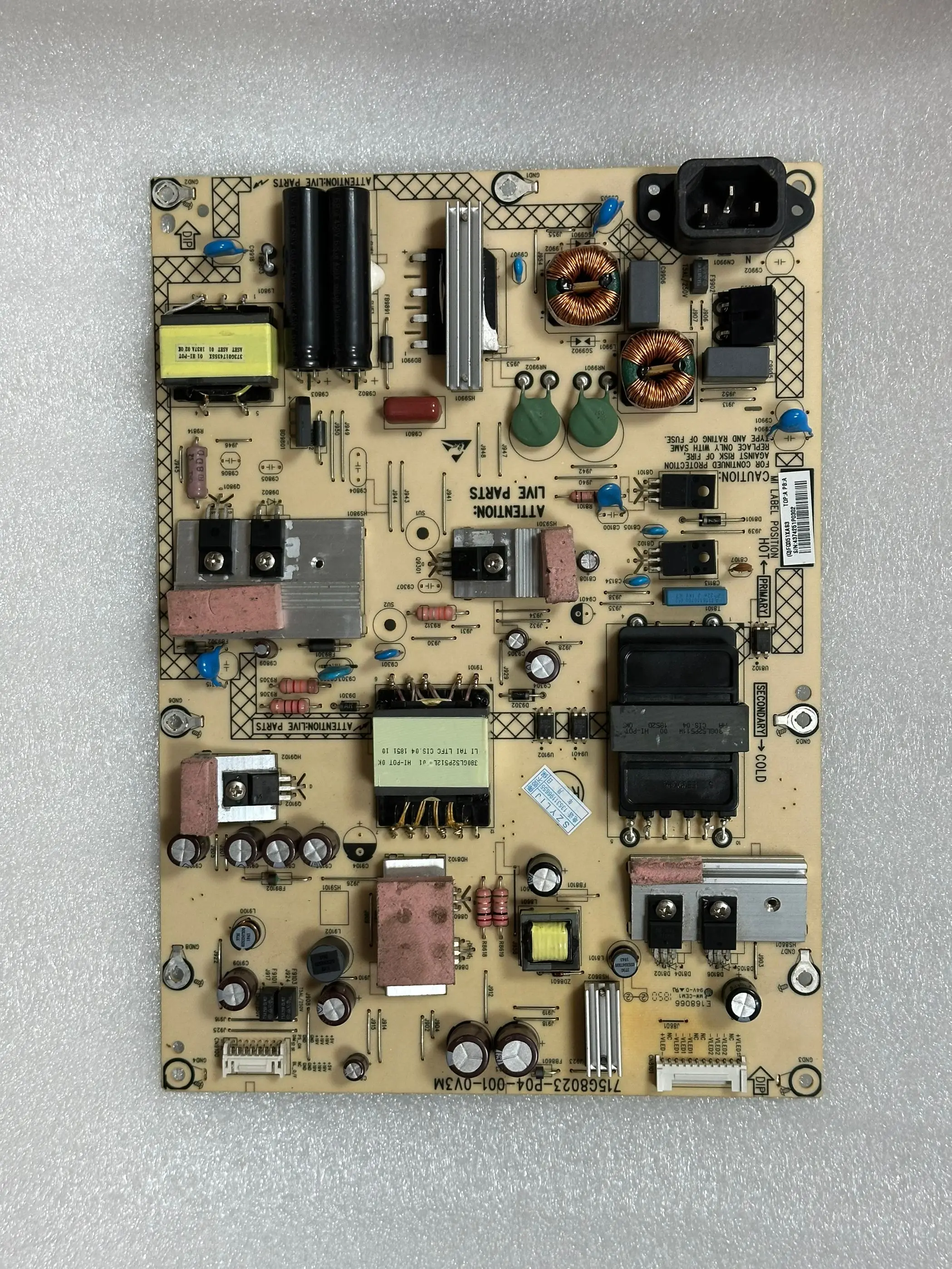 Original BDM4350 power board 715G8023-P04-001-0V3M