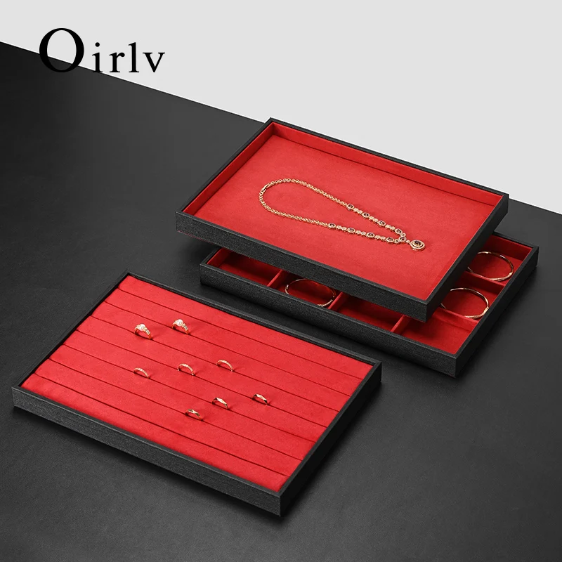 صينية تنظيم المجوهرات الفاخرة من Oirlv، تخزين متعددة الوظائف للساعات والخواتم والقلائد والأقراط - عرض أنيق للتنظيم #2