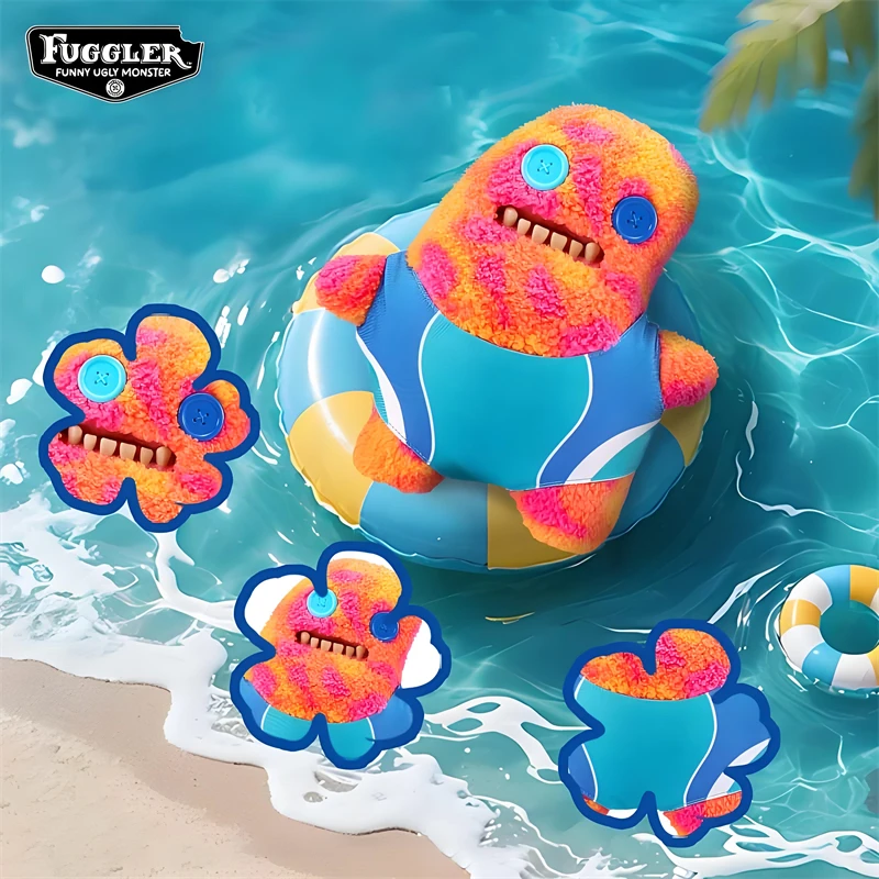 Original Fuggler Plush Toys Funny Ugly Teeth Monster Beach Resort Series Plushies Squirm Crazy Rabbit Stuffed Peluche Doll Gifts