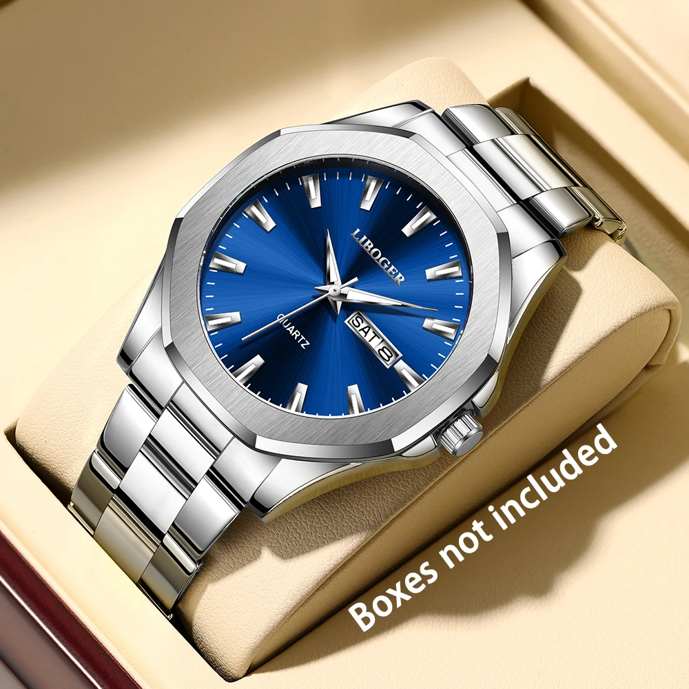 1Pcs Trendy Men's Wrist Watch Set, Cool Style, Perfect Gift For Ramadan, Anniversary, New Year's Day, Family Gatherings