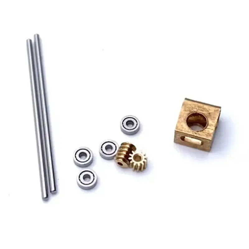 IALJ-Micro 0.2M Turbine Worm Gear 90° Transmission Box 12-Times Reduction Gearbox Mechanism For DIY Car Model Projects Basic Ver