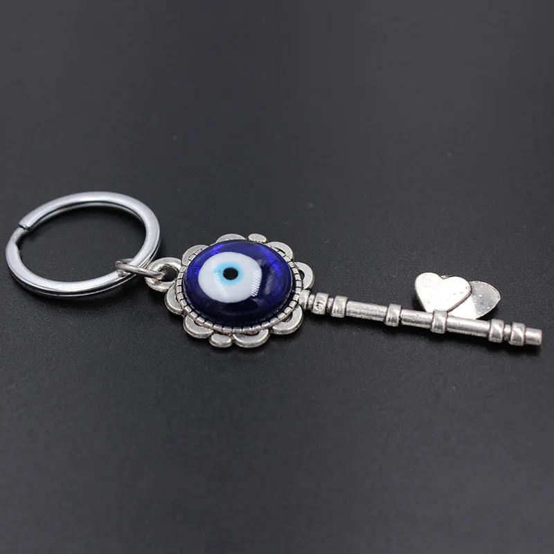 Turkish Blue Evil Eye Hanging Decor Heart Pendant Amulets Ornament Car Home Garden Keychain Protection Lucky Gift for Friends